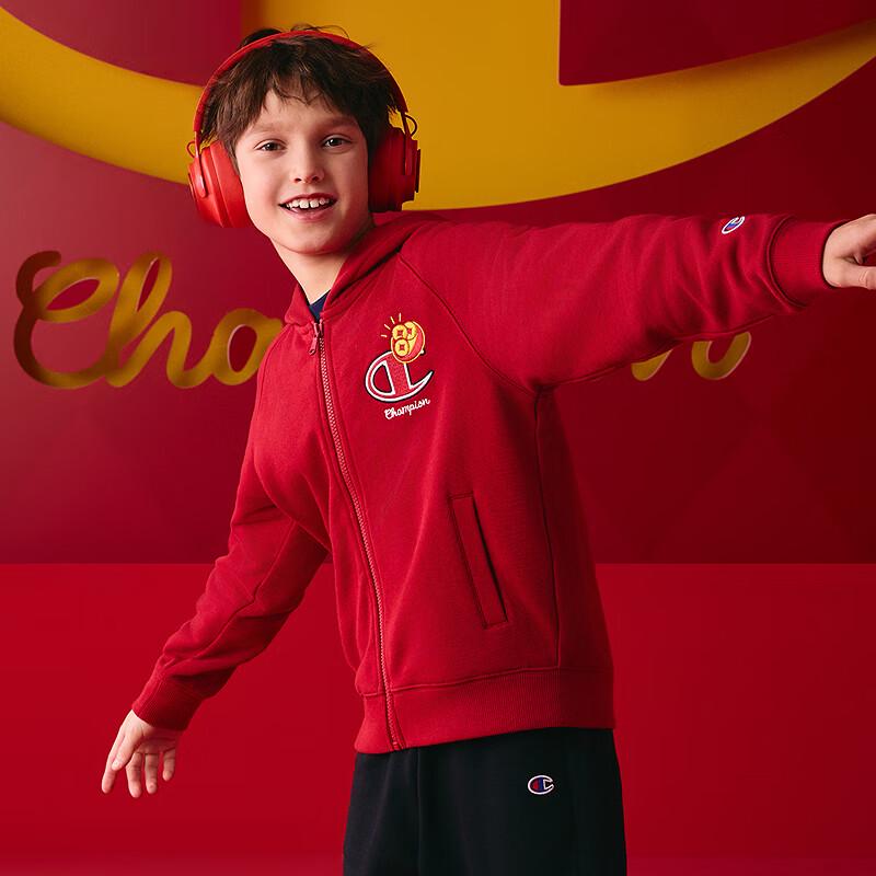 Champion Kids' Embroidered Full-Zip Hoodie