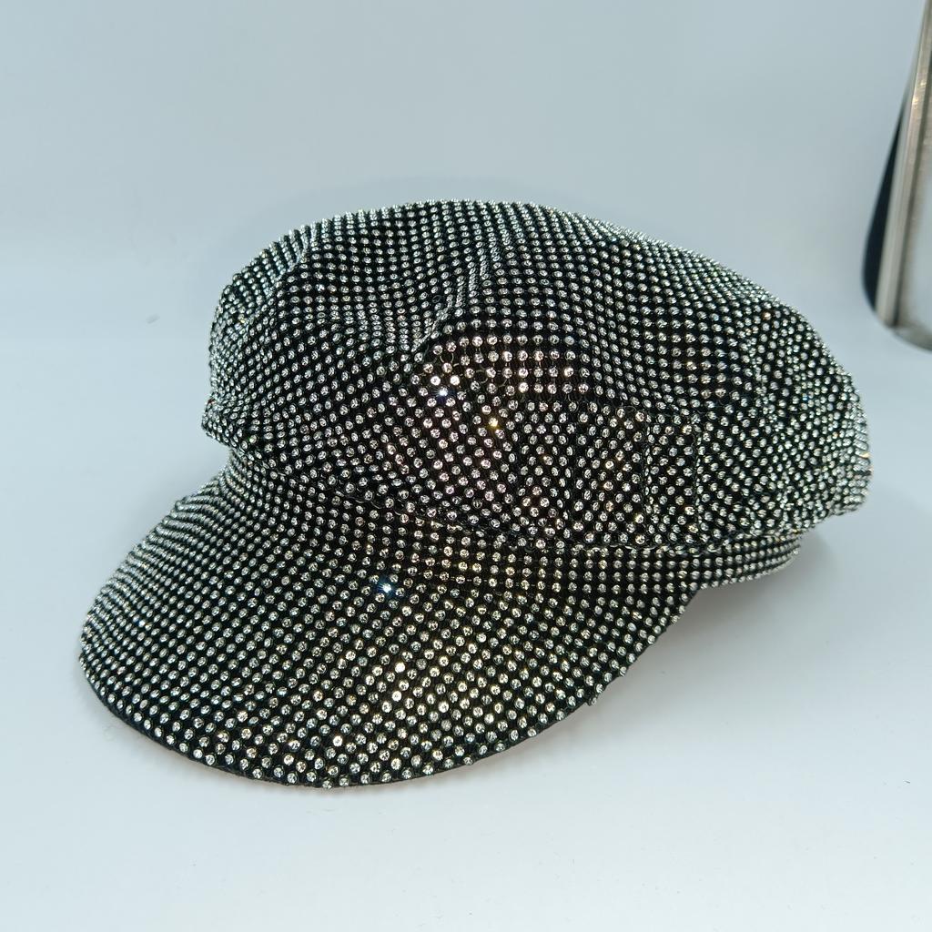 Fedoras Rhinestone Fedora Hat for Women Gemstone Fedoras Jazz Top Hat Winter Handmade Performance Hat Party Hat Jackson Hats