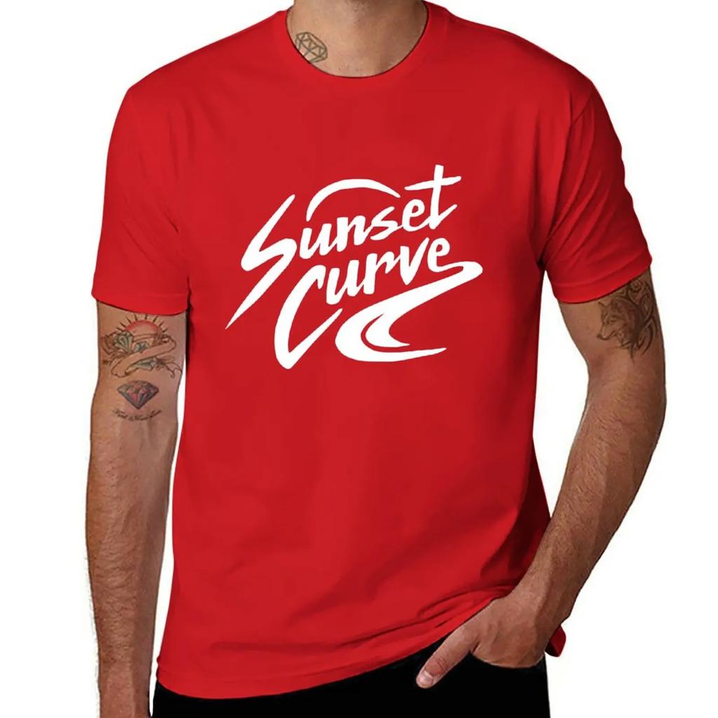 Sunset Curve T-Shirt anime blacks quick-drying graphic t-shirts funny