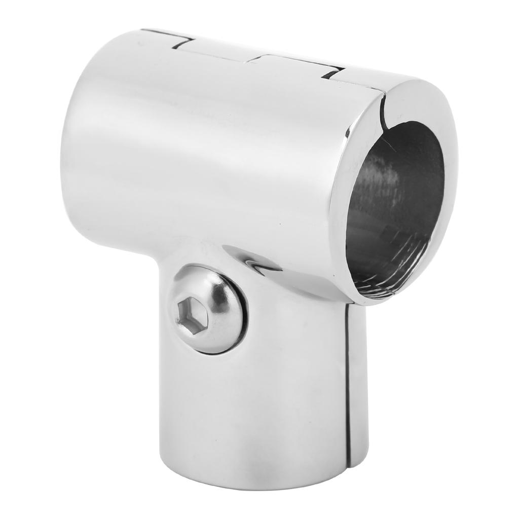 Stainless Steel Tee Split Connector 3 Way Tube Connecting Pipe Fittings for Boat25mm 1.0in