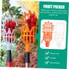 Strumento per la raccolta della frutta Raccoglitore per la raccolta della frutta in plastica per serra Dispositivo per la raccolta del giardino della fattoria Strumento per serre da giardino senza manico