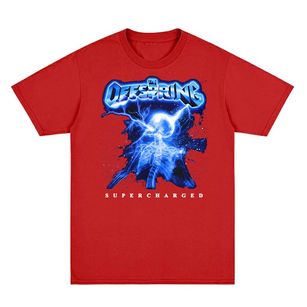 Přeplňovaný Kostlivec 2025 nové TRIČKO The Offspring Grunge KAPELA Tričko Léto Hip Hop Krátké Tričko 100% Bavlna Vysoce Kvalitní Trička