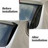 2pcs Gloss Black Rear Window Spoiler Side Wing Cover Trim For BMW X3 F25 2011-17