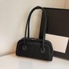 Faux Suede Shoulder Bag For Women Multi Pocket Underarm Bag Faux Suede Solid Color Handbag Zipper Satchel Bag For Work Shopping