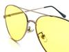 W BRIDGE TEARDROP SUNGLASS GOLD x LIGHT YELLOW [SPEED ADDICT]