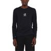 Emporio Armani Letter Embroidered Crew Neck Long Sleeve T-Shirt Men tops Navy-Blue XM000364-AF12308-UB101