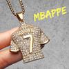 Messi Cristiano Ronaldo Neymar Haaland Football Jersey Man Necklaces Stainless Steel Pendant Chain Jewelry Gift Wholesale