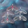 Hair Accessories Crystal Crowns Princess Aisha Tiaras Rhinestone Hairpin Children Girls Hair Comb