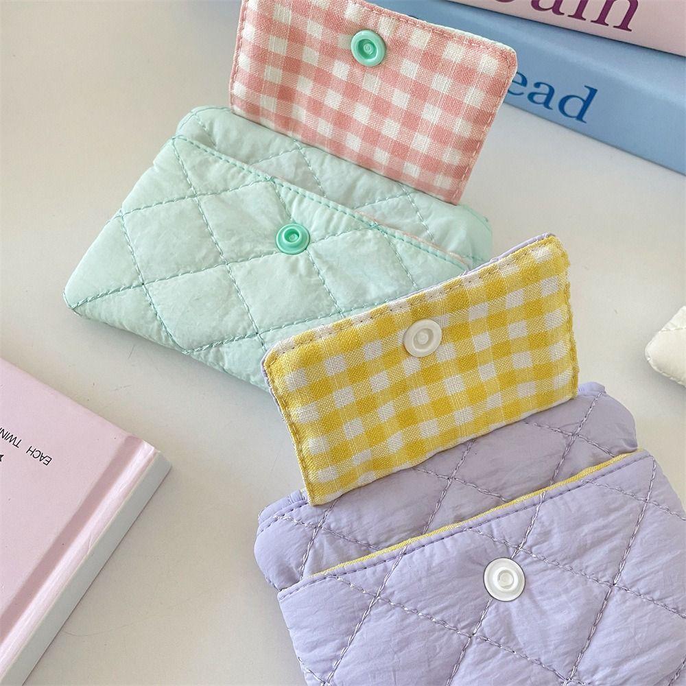 Candy Color Small Lipstick Bag Jewelry Packing Bag Sanitary Napkin Storage Bag Cute Wallet  Daily