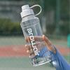 1000ml Sports Water Bottle with Handle Large Capacity Leak-proof Shaker Cup Portable Drinkware Transparent Outdoor Running Cycling Travel