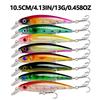 43Lure bait set with mixed Minnow and Popper hard baits, specially designed for fishing snakehead and bass