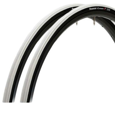 Panaracer Clincher Tire Set of 2 Category S2 Side Road Cross City Long [700×26C] F726-CATS-W2 White/Black (For Bike, Bike, Commuting, Riding, Touring,