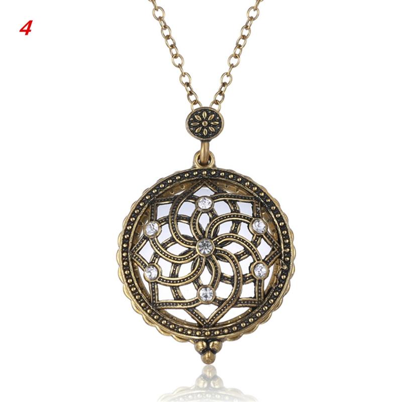 Специальное дизайнерское ожерелье-лупа, винтажная цепочка, увеличительное стекло, ожерелье, кулон, подарок бабушке, металлический антикварный подарок