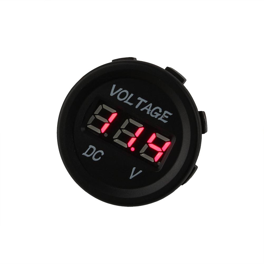 

Universale 12 24V Impermeabile Digitale Voltometro Rosso LED Per Auto Moto