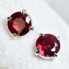Natural Mozambique Red Ruby 16.10 Ct CERTIFIED Round Cut Earring Pair Free Gift MY.ER-03-N3