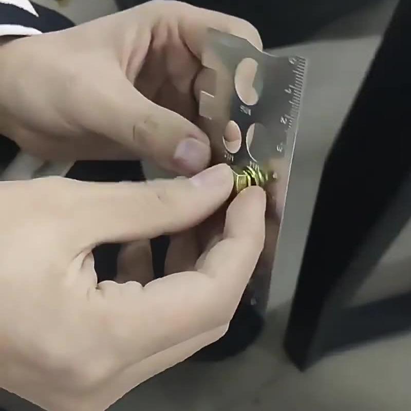 304 Stainless Steel Screw Measuring Gauge Set Precision Thread Pitch & Bolt Size Caliper Tool | M12 Diameter Ruler | Ideal Fat