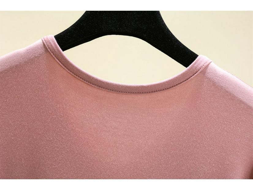 Women's Modal Long Sleeve Swing Dress with Chest Pads - Plus Size Casual for Spring, Summer, Autumn