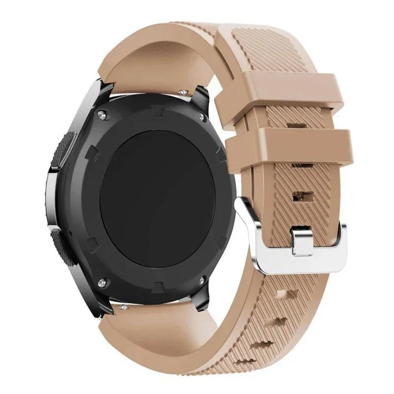 20mm 22mm Band for Samsung Galaxy Watch 5/6/4/3/46mm/active 2/Gear S3 Frontier/Sport Silicone Bracelet Huawei GT 4/3/2/2E Strap