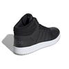 Adidas Neo Hoops 2.0 Mid Fabric Synthetic Leather Trendy Breathable Retro Basketball Shoes Men Sneakers Black Gray EE7379