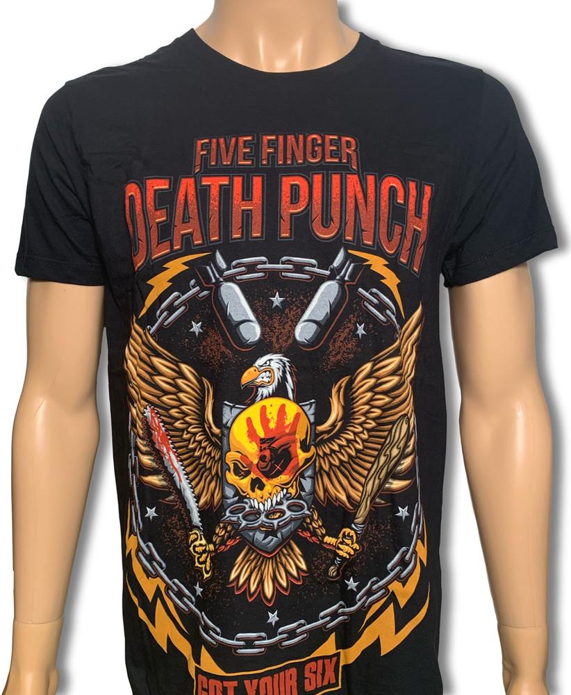 Five Finger Death Punch Eagle Новый Официально Лицензированный Футболка Унисекс XXXXL