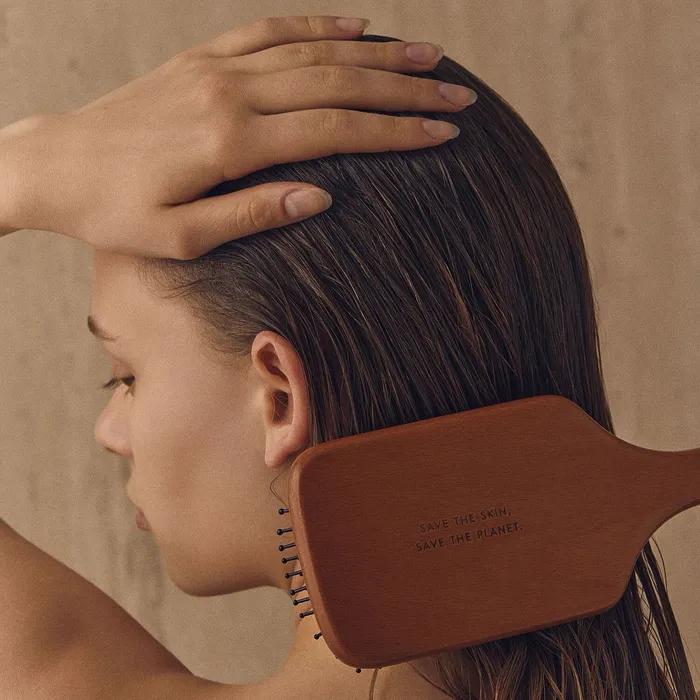 Wooden Scalp Brush | Hairbrush Volume & Curl Paddle Cushion Hair Comb