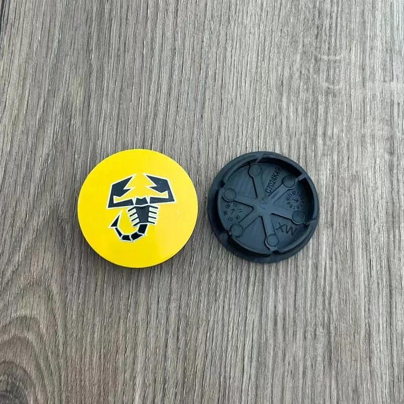 

4 Pieces 50mm For Scorpion Abarth 5CC 1100 500 Alloy Auto Wheel Rim Center Cap Cover Hub Dust-proof Covers Car Styling 4 Pieces