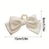 Multifunctional Women Bow Hairpin Solid Color Shark Clip Gifts Girls Headwear