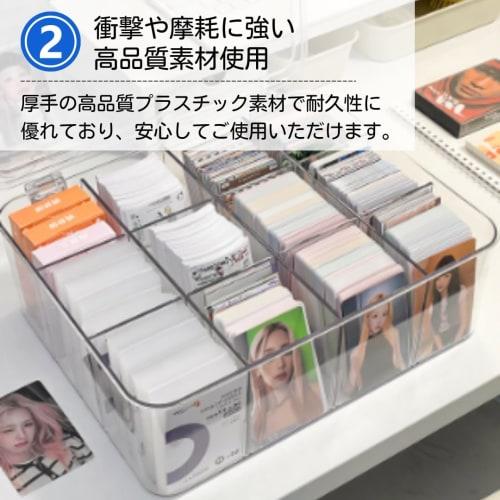 ATEENA Card Case, Trading Card Case, Pokemon Card Case, Large Capacity Storage Box, PSA Storage Box A (Clear)