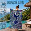 Toalla de Playa de Microfibra con Diseño del Escudo del Tottenham, Suave y Absorbente, Secado Rápido, Ideal para Viajes de Verano, Esencial para la Playa, Piscina