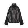 European and American Style, New Women's Clothing, Fashion, Temperament Lapel Leather Jacket Short Jacket 8611AFG107
