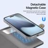 Premium Cow Leather Wallet Case for iPhone Air 17 16 15 Pro Max Detachable Magnetic Charging Phone Cases 17 Protective Cover