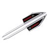 FIQ1 2Pcs Metal Blade Emblem Badge Sticker Side Doors Fender Decal for Honda CITY CIVIC Mugen INSPIRE XRV CR-V URV Fit Type R Vezel
