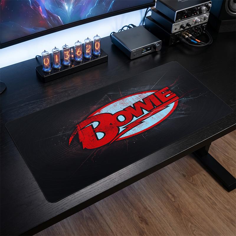 David Bowie Print Large Mouse Pad Smooth Surface Anti?Slip Desk Mat For Gaming Office Laptop Decoration