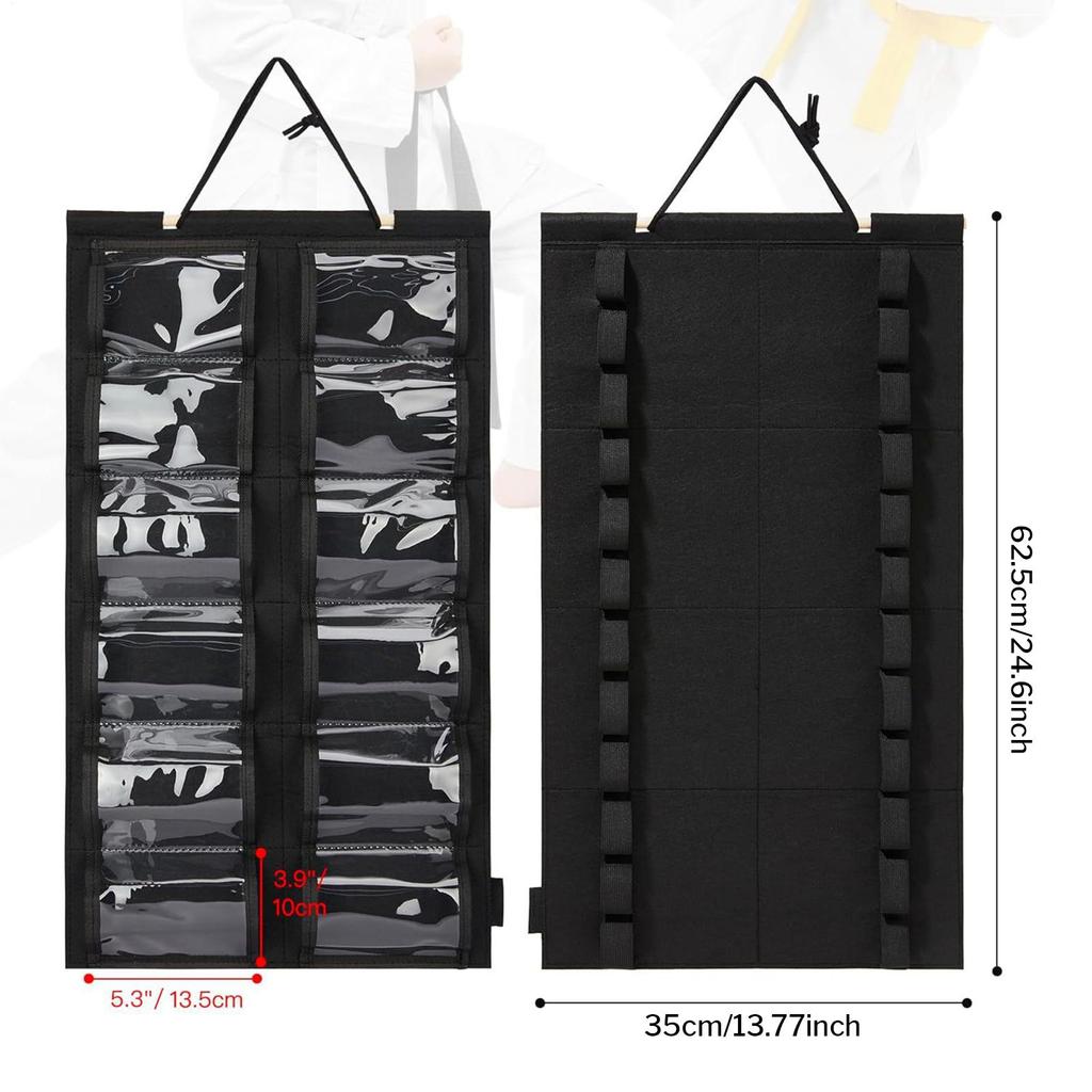 Wand-Kampfsport-Gürtel-Ausstellungsständer Filz-Wand-Organizer-Halter zum Aufhängen von Ringergürteln Taekwondo-Gürtel-Ausstellungsständer-Regal