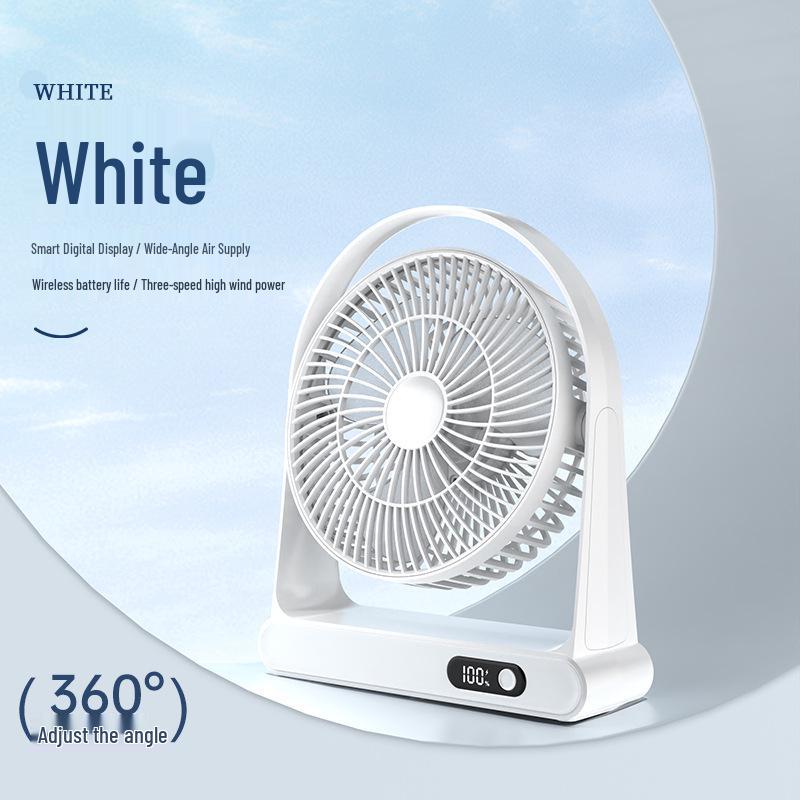 

Portable Mini Desktop Fan - Handheld, Rechargeable, Perfect for Office and Dorm Use With USB Data Cable