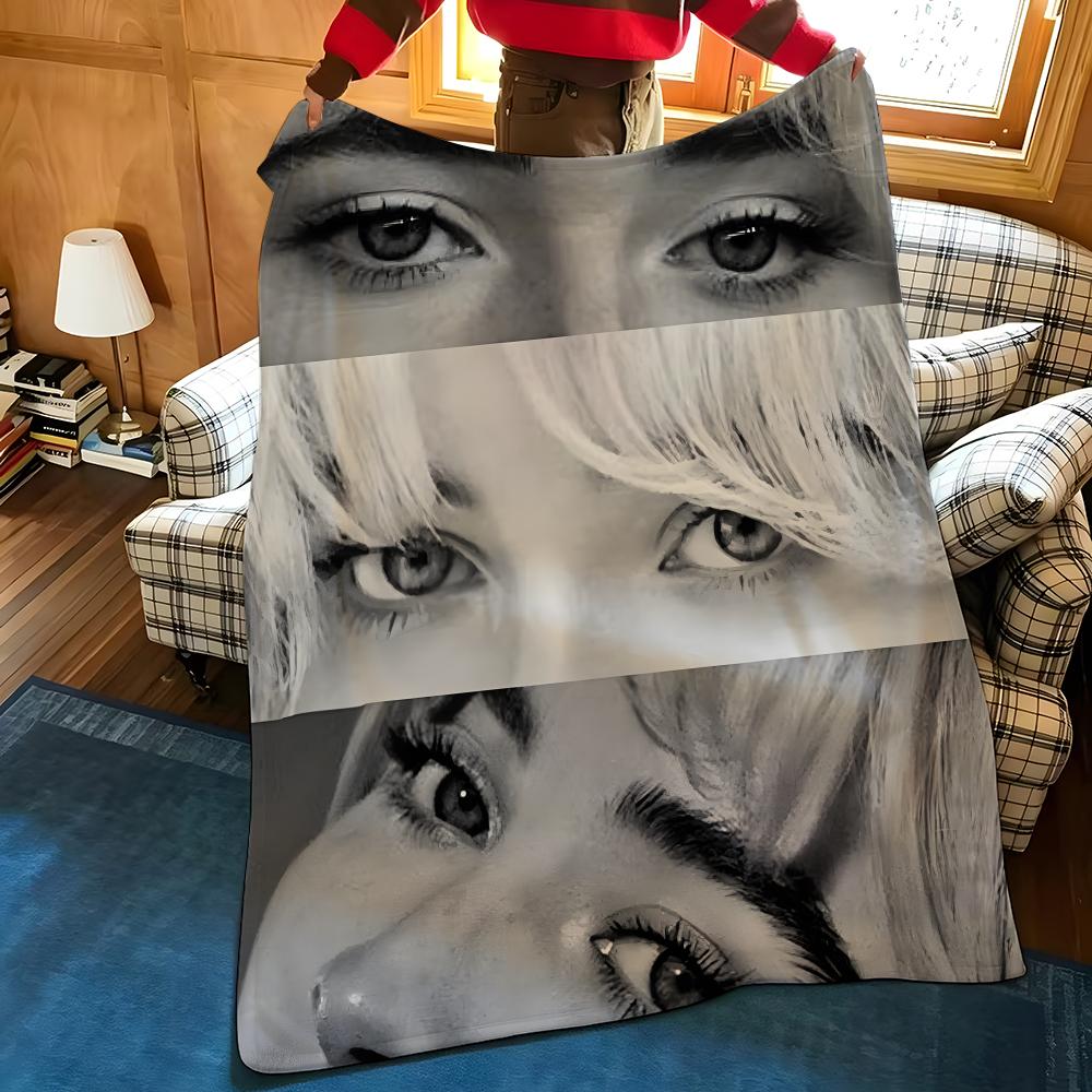Music S-Sabrina C-Carpenter Throw Flannel Blanket Suitable for Sofas Beds Offices Travel, Camping Chairs