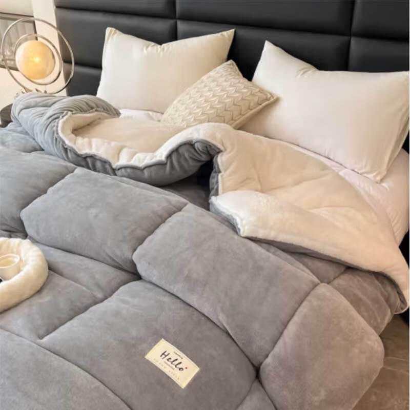 Premium Thick Milk Fleece Winter Quilt