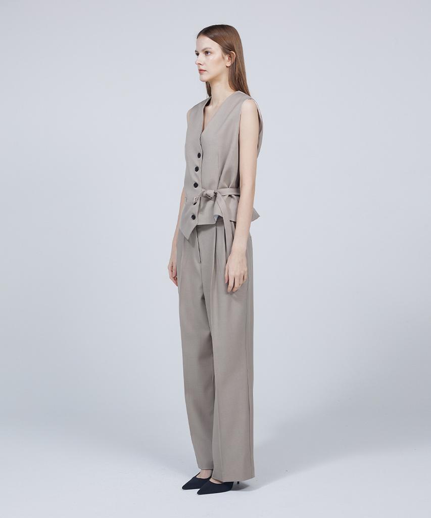 Meuameu [Essential] Signature Pin Tuck Slacks