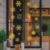 Christmas snowflake glass doors and windows add festive atmosphere to decorate the mall double side