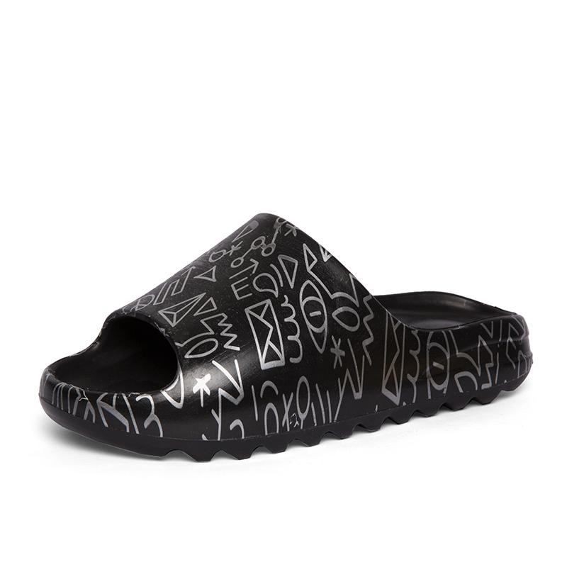 Modne unisex grube podeszwy projektant Kanye kobiety 2024 lato moda kobieta biegacz ogród męskie slajdy casualowe kapcie plażowe sandały buty