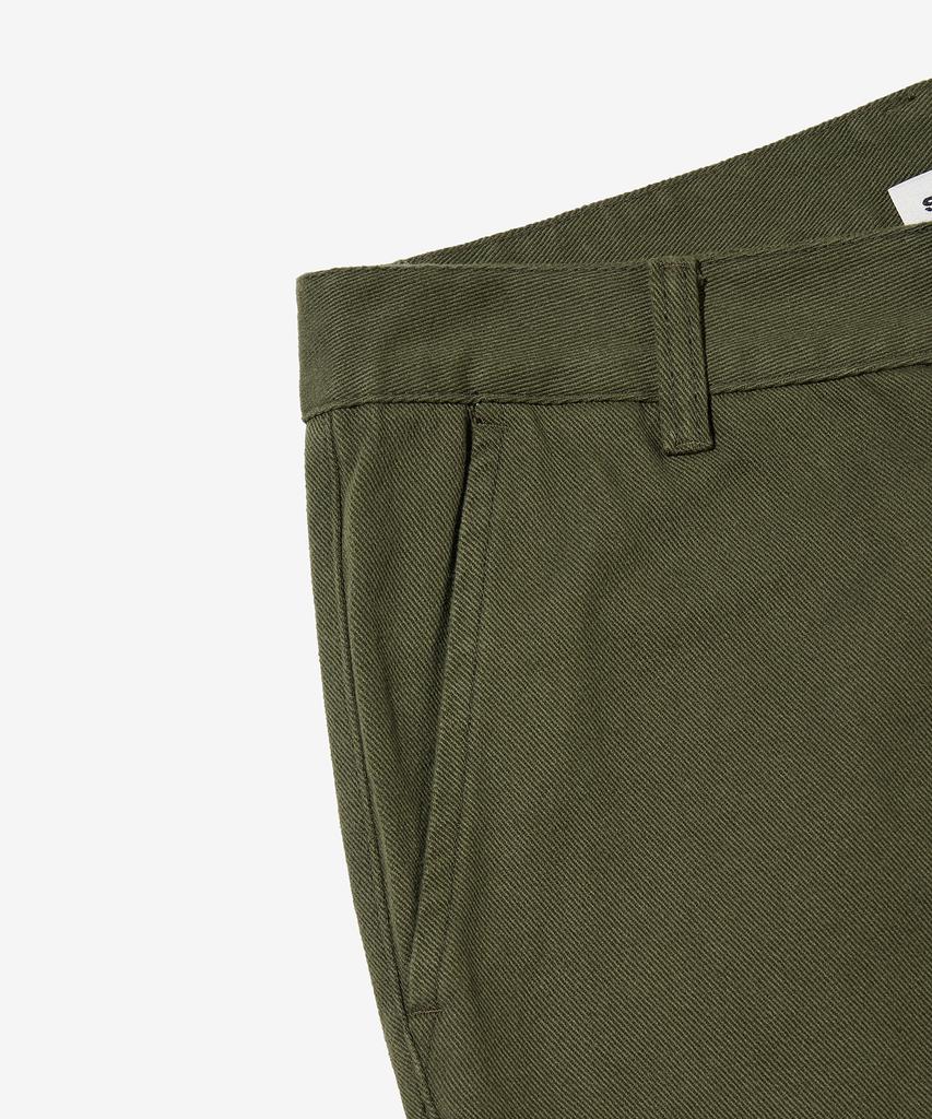 Seutaendeuobeo Straight Chino Pants [Olive Green]