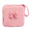 Cute Bow Knot Cable Protector Bag Portable PU Storage Bag Charger Protector Mini Bag Travel