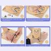 Bead Board Tray for Jewelry Making Wood Beading Board DIYs Necklace and Bracelet