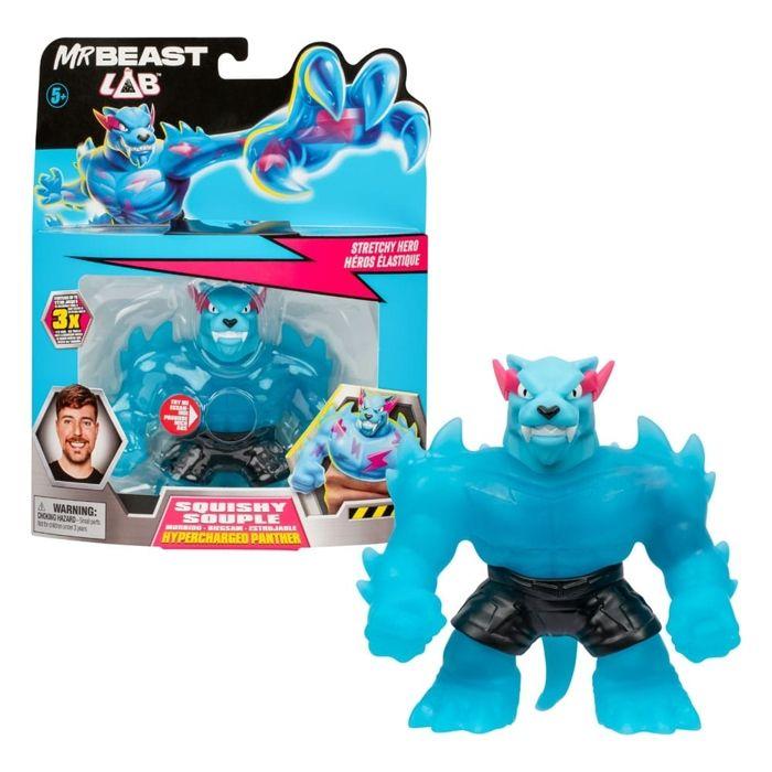 Figurine Goo Jit Zu - Mr Beast Lab - Panthère Electrique - Multicolore - Garantie 2 ans - Enfant/Mixte