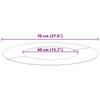 suitable for flat tree rings 5 pcs silver Ø40   70 cm