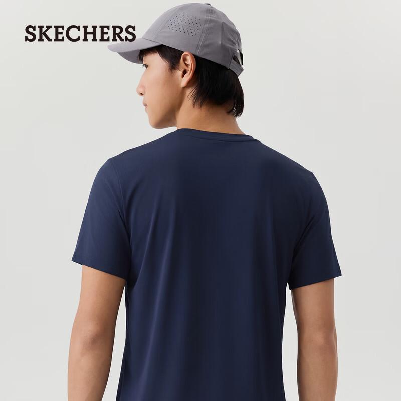 Skechers Men's P226M256 Knitted Short Sleeve T-Shirt