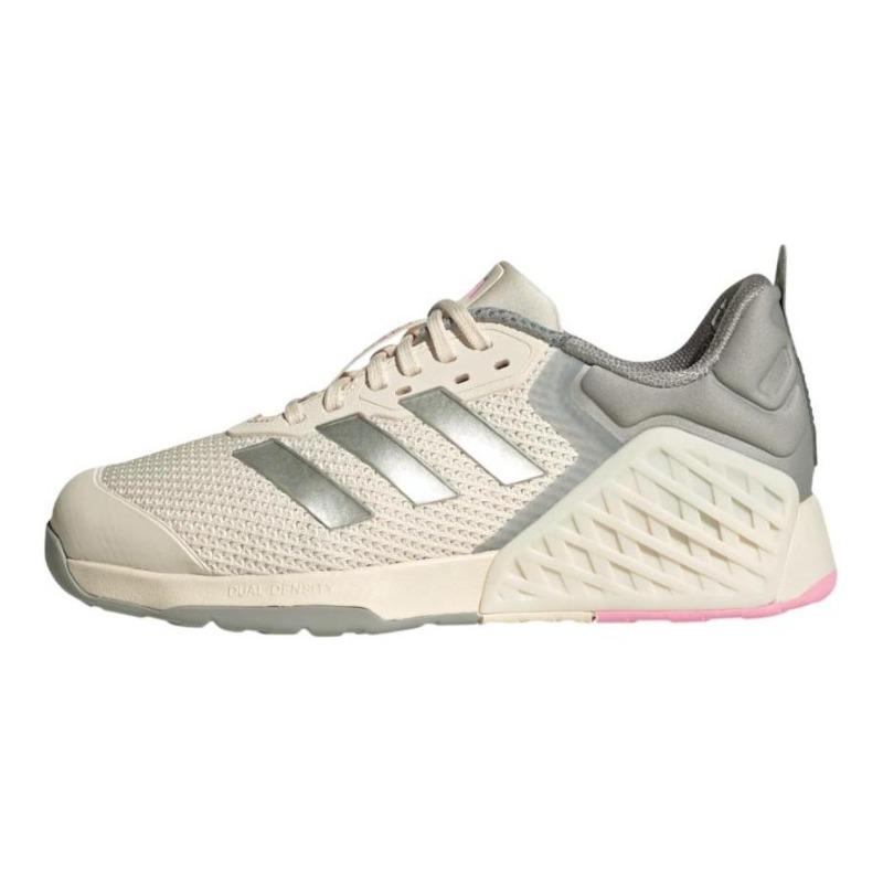 adidas Dropset 3 Women s Breathable Comfortable Versatile Low-Top Training Shoes Silver White JR1678 36.5