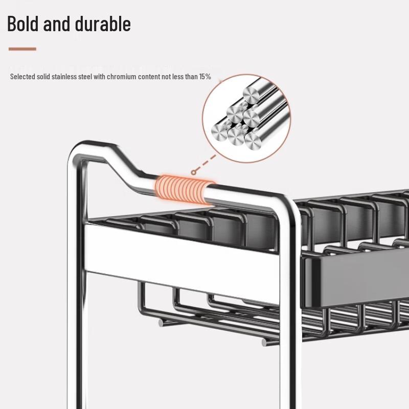 3-Tier Aluminum Alloy Countertop Dish Drying Rack