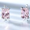 Gica Gema Jewelry S925 Sterling Silver Square Geometry STemperament Stud Earrings For Women Fine High Grade Jewelry Gift To Valentine's