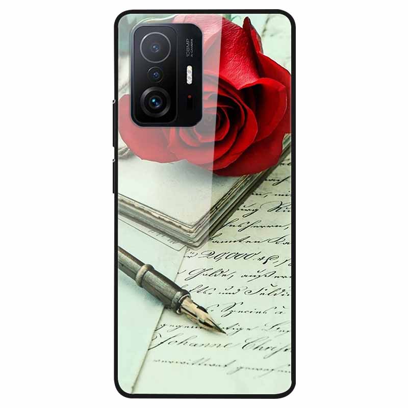 For Xiaomi 11T Tempered Glass Case Soft Bumper Hard Funda For Xiaomi mi 11T Pro Phone Case 11 T 11T Pro 11TPro Back Cover Shells